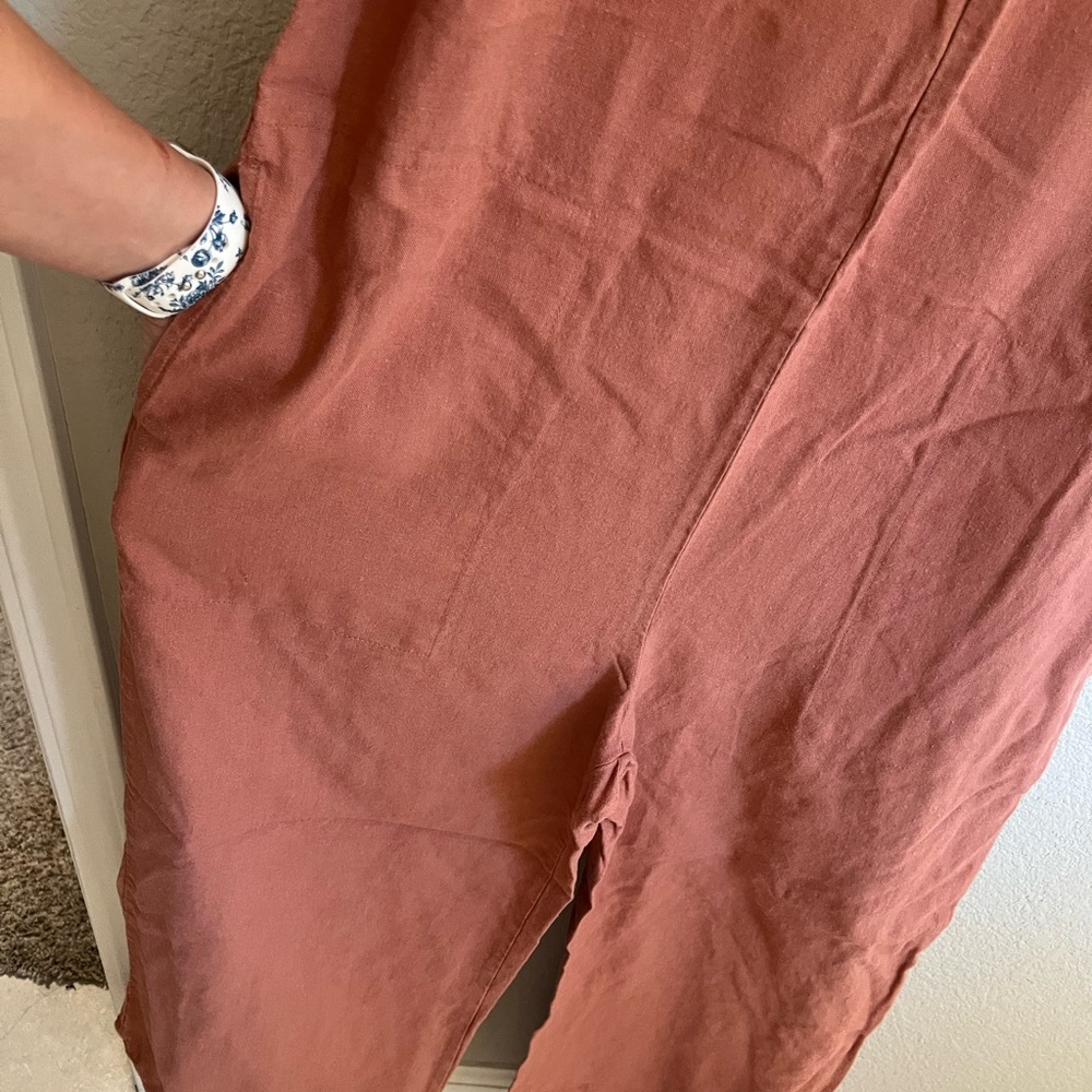 Universal Thread Rust Orange Sleeveless Jumpsuit - image 4